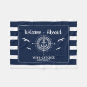 Name des benutzerdefinierten Schiffes Willkommen i Fleecedecke (Vorderseite (Horizontal))