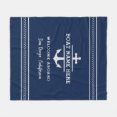 Name des benutzerdefinierten Schiffes Willkommen i Fleecedecke (Vorderseite (Horizontal))