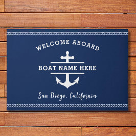 Name des benutzerdefinierten Schiffes Willkommen i Fußmatte