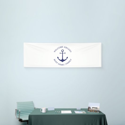 Name des benutzerdefinierten Schiffs "Nautischer A Banner (Messeveranstaltung)