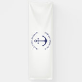 Name des benutzerdefinierten Schiffs "Nautischer A Banner (Vertikal)