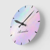 Name des benutzerdefinierten Skriptmonogramms Runde Wanduhr (Winkel)