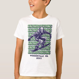 Name des benutzerdefinierten Snowboardungsortes T-Shirt