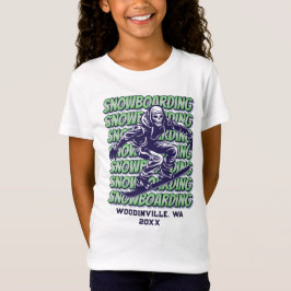 Name des benutzerdefinierten Snowboardungsortes T-Shirt