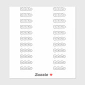 Name des benutzerdefinierten Speichers Multi Aufkleber (Blatt)