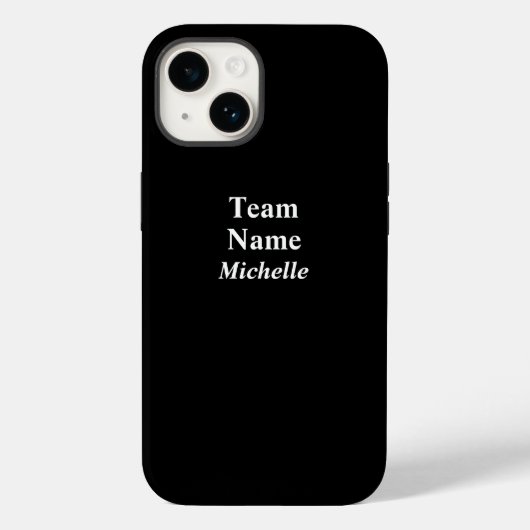 Name des benutzerdefinierten Sportteams Case-Mate iPhone Hülle (Rückseite)