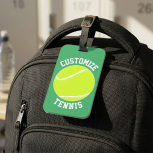 Name des benutzerdefinierten Tennisteams / Persona Gepäckanhänger