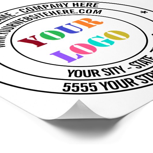 Name des benutzerdefinierten Textes Adresse Info B Poster (Ecke)