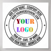 Name des benutzerdefinierten Textes Adresse Info B Poster (Vorne)