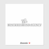 Name des benutzerdefinierten Unternehmens | Firmen Aufkleber (Blatt)