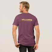 Name des benutzerdefinierten Windsurfstandorts Tri-Blend Shirt (Rückseite voll)
