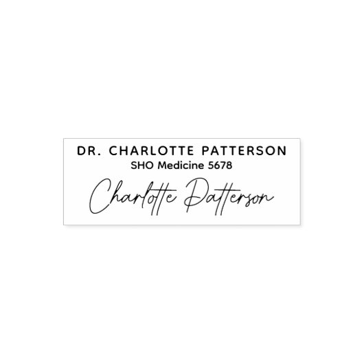 Name des Beruflichen Arztes Permastempel (Design)