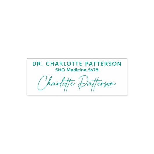 Name des Beruflichen Arztes Permastempel (Design)