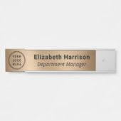 Name des beruflichen Firmenlogos Türschild (Vorderseite )