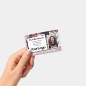 Name des Beruflichen Firmenmitarbeiters - Foto Ausweis (Handheld)