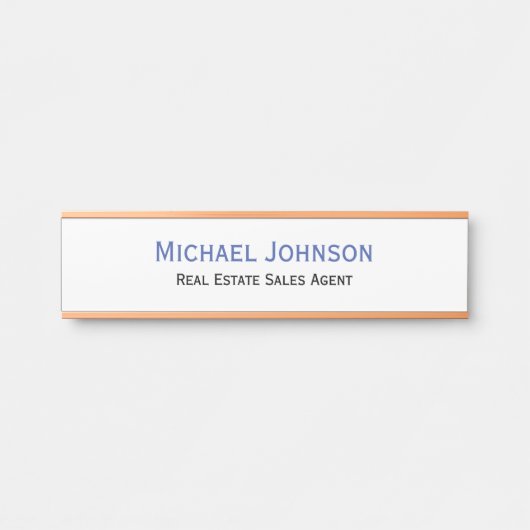 Name des Beruflichen Geschäftsbüros Türschild (Vorderseite )