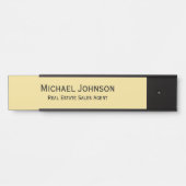 Name des Beruflichen Geschäftsbüros Türschild (Vorderseite )