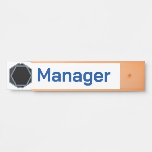 Name des beruflichen Managers Türschild (Vorderseite )