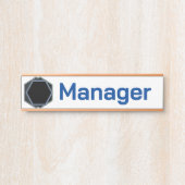 Name des beruflichen Managers Türschild (Vorderseite )