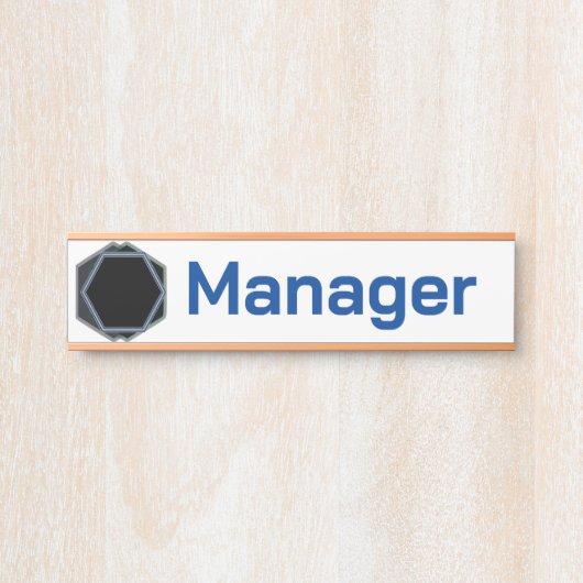 Name des beruflichen Managers Türschild (Vorderseite )