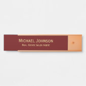 Name des beruflichen modernen Geschäftsbüros Türschild (Vorderseite )