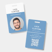 Name des Beruflichen QR-Codes für modernes Foto Ausweis (Vorder- & Rückseite)