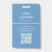 Name des Beruflichen QR-Codes für modernes Foto Ausweis (Rückseite)