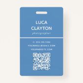 Name des Beruflichen QR-Codes für modernes Foto Ausweis (Rückseite)