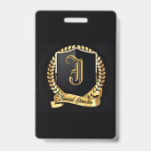 Name des Bestattungsdirektors Abzeichen Ausweis (Rückseite)