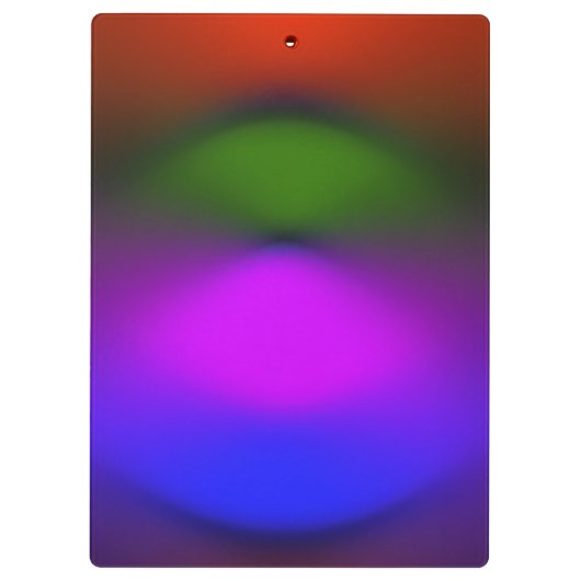 Name des besten Lehrers Blau, Lila, grün und orang Klemmbrett (Rückseite)