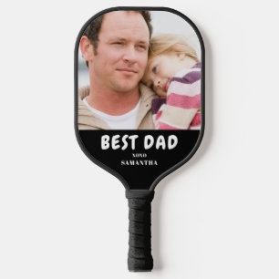 Name des besten Vaters Foto Pickleball Schläger