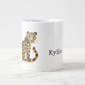 Name des Black Gold Leopard Jumbo-Tasse (Vorderseite)