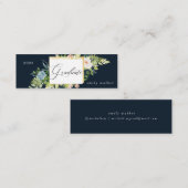 Name des blauen Abschlusses Mini Visitenkarte (Vorne/Hinten)