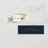 Name des blauen Abschlusses Mini Visitenkarte (Vorne/Hinten)