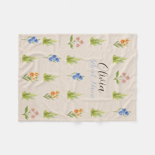 Name des Bloral-Skripts der benutzerdefinierten Wi Fleecedecke (Vorderseite (Horizontal))