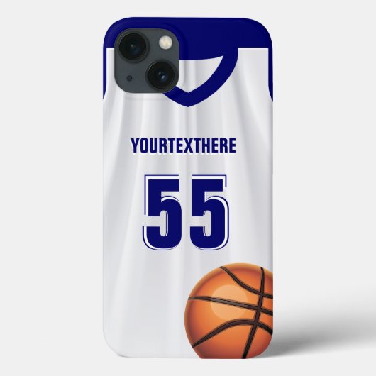 Name des Blue Basket Ball Dress Case-Mate iPhone Hülle (Rückseite)