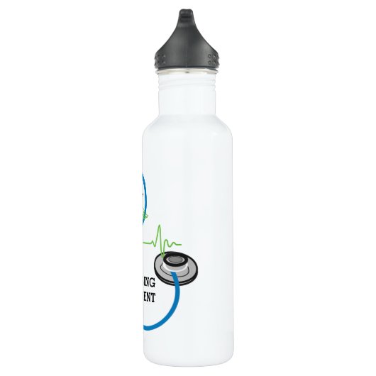 Name des Blue Stethoscope Nursing Studierenden Trinkflasche (Rechts)