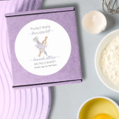 Name des Blumengebäcks Runder Aufkleber