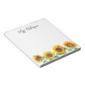 Name des Blumenlehrers Notizblock (angewinkelt)