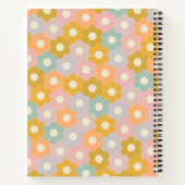 Name des Blumenmusters personalisiert Pastell Hone Notizblock (Rückseite)