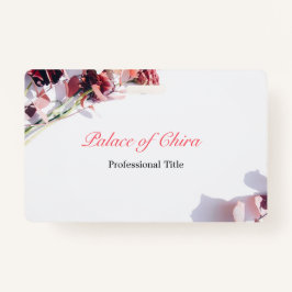 Name des Blumenrosa Ausweis