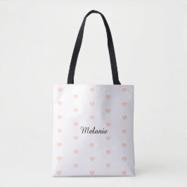 Name des Blush-Herzmusters Tasche