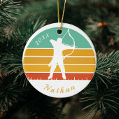 Name des Bogenschießmotivs Bow Arrow Keramik Ornament