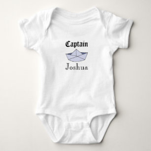 Name des Bootes des Captain Marine Origami Baby Bo Strampler
