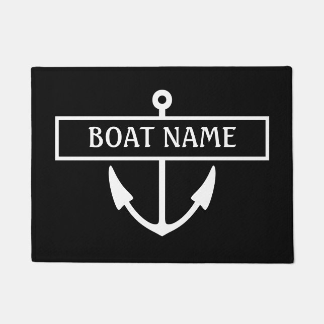 Name des Bootes Dock Mat Fußmatte (Vorderseite)