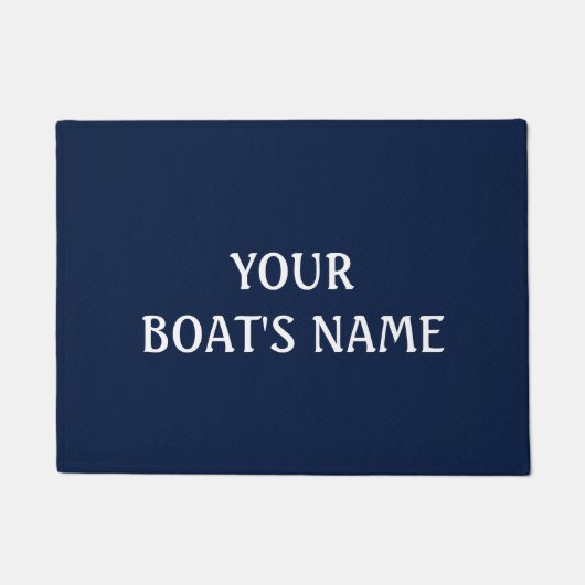 Name des Bootes Dock Mat Fußmatte (Vorderseite)