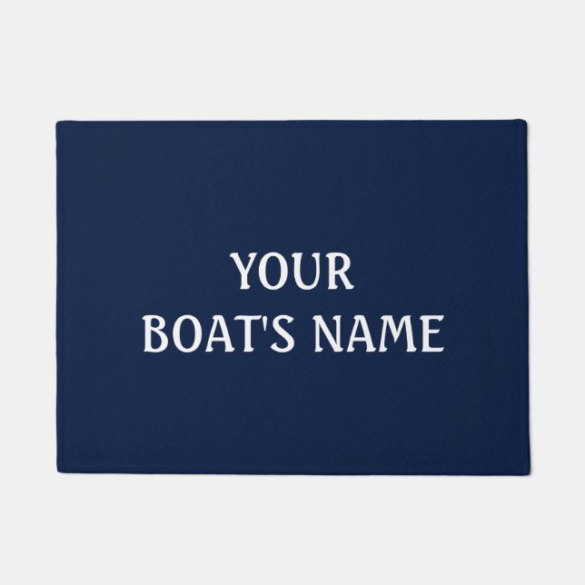 Name des Bootes Dock Mat Fußmatte (Vorderseite)