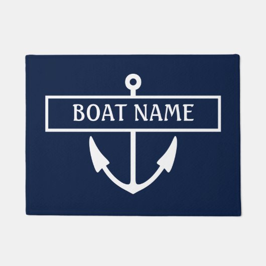 Name des Bootes Dock Mat Fußmatte (Vorderseite)
