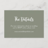 Name des botanischen Monogrammkopfes Begleitkarte (Vorderseite)