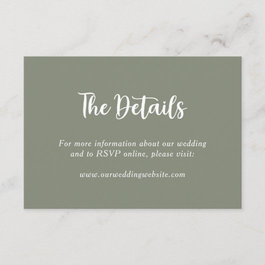 Name des botanischen Monogrammkopfes Begleitkarte (Vorderseite)